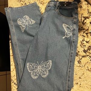 Hollister ultra high rise dad jean